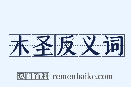 木圣反义词是什么意思的图片